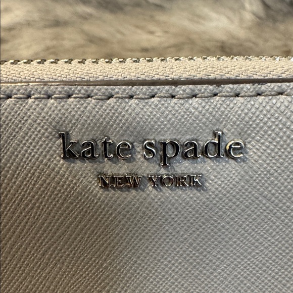 Kate Spade Light Gray Zip Wallet - Picture 9 of 9